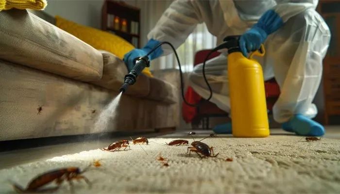 German cockroach gel bait treatment in Epping apartment kitchen